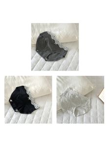 Zeyi Yipin Lace Briefs Womens High Elastic Antibacterial Cotton Underwear mid Waist Extended Crotch Triangle Panties