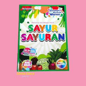 Buku Anak Hebat Mewarnai HVS Bilingual Full Colour -TAH