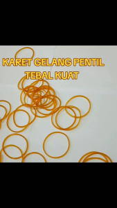 KARET GELANG PENTIL LUBANG BESAR TEBAL KUAT ELASTIS 1 KG