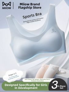 MiiOW | Seamless Shockproof Sports Bra for Teenage Girls