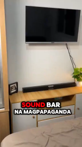 FPS TV Speaker Wired Wireless Soundbar Bluetooth 30W Speaker USB and TF Card Subwoofer 3D Effect Home Theatre Matte Black Wall Mount