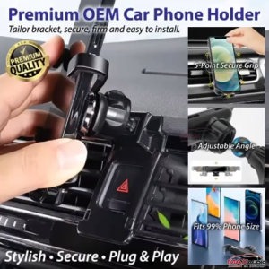 Premium OEM Car Phone Holder PROTON S70 Aircond Vent Dashboard Bracket Trim Cover Accessories Pemegang telefon Kereta