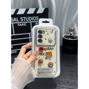 OPPO Reno 12 11 Pro 5G Case OPPO Reno 8T 8Z 7Z 5G Cute M&M Electropating Phone Case Ins Korea Cellphone Cases Soft TPU Mobile Phone Case Shockproof Protective Back Cover