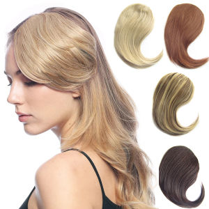Jeedou Synthetic Real Thick  Natural Bang False Hair Black Brown Auburn Clip In On Bangs Hair  Accessories For Women Girls