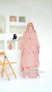 Afhadahijrah - Gamis wanita set hijab cadar ayana milo baju dan jilbab instan syari free niqab