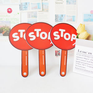 Go Stop Whiteboard Traffic Light Sign Handheld Traffic Command Card English Classroom Game Interactive Props