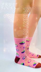 Malaysia Fruit Style Socks Color socks Stokin Buah buahan Free Size Cotton