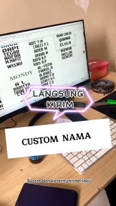 CUSTOM NAMA DAN NOMER/ HARGA TIDAK TERMASUK BAJU  DAN CELANA.