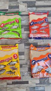 เหยื่อตกปลา โอเมก้า Omega ปลาเกล็ด สูตรปลารวม ปลาหนัง สูตรไฮเกรด เทอร์โบ สำหรับตกชิงหลิว สปิ๋ว
