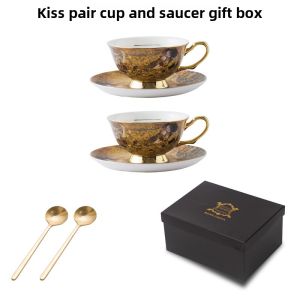 Bộ Ấm Chén Cà Phê Sứ Xương Phong Cách Baroque Hoàng Gia Kiểu Anh Cổ Điển Dùng Cho Trà Chiều Kèm Hộp Quà Tặng Đồ Gốm Sứ Sang Trọng Bộ Đồ Ăn Cưới.