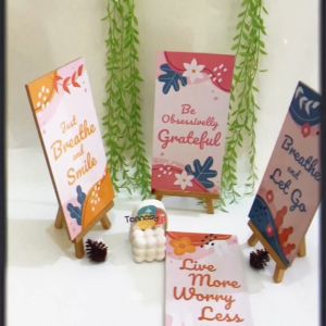 Hiasan Dinding Pajangan Kayu Quote Kata Motivasi 15x30cm Wall Dekor Dekorasi Dinding Rumah Kamar Tidur