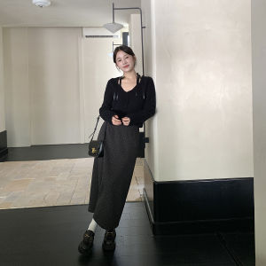 imimtuan | Chân Váy Dáng Thẳng Cao Waist Polka Dot Ngọt Ngào