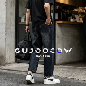 GUJOOCOW | Tapered 9/10 Length Thin Men Jeans