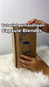 Blender Kapsul portable Blender Penggiling Bumbu Sayur Daging Kapasitas 600 ML Free 1 Set Pisau Jerami