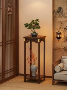 MINGZHIYIFAN | Balcony Living Room Multi-Level Wooden Plant Stand