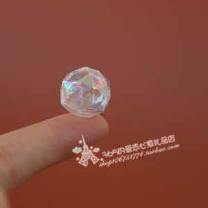 Diamond Cut Facet Glass Cover Multi-Shape Lucky Wish Bottle DIY Handmade Jewelry Accessories Silver Material 99 Pure Silver