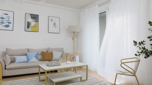 2pcs Solid Color Sheer White Curtains Width140CM / 220CM /280CM Solid Voile with Grommet Top for Living Room Bedroom
