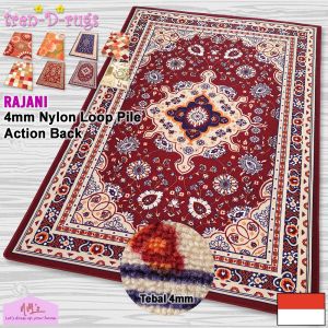Tren-D-rugs Karpet eropa abstrak persian vintage alas lantai ruang tamu tidur 150 cm x 200 cm - NMs
