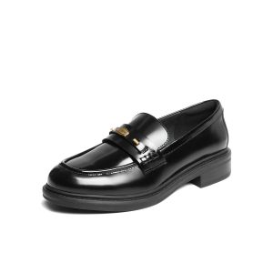 Belle | Gilded Penny Thick Sole Vintage Loafers