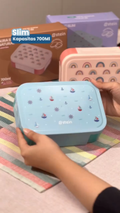 STEIN Lunch Box 700ml Free Sauce Cup Slim Material Food Grade Silicon SUS304 Keep Warm 3-4 Jam