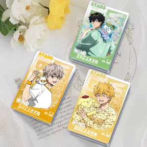 Young Boy Wind Chimes Sanrio Rabbit Ear Sand Brick Acrylic Material in Stock Autumn Scholar Flowing Hemp Grain Cartoon Badge