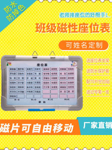 Magnetic Class Seat Arrangement Board Moveable Classroom Supplies Teachers Teaching Aids Magnetic Stickers 20*30cm/30*40cm