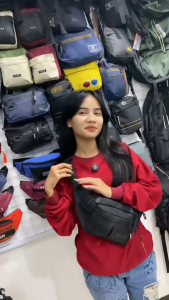 Tas Pria Tas Slempang Waistbag Pria PEGE Duho Tas Pinggang ShoulderBag Waterproof - PG 9102