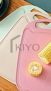 KIYO Talenan Anti Slip Bahan PP Food Grade Jerami Gandum / Talenan Wheat Straw Multifungsi