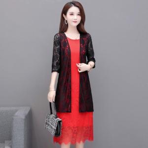 Áo Len Cardigan Ren Dài Vừa Phải Mùa Hè Cho Phụ Nữ Trung Niên Và Cao Tuổi Áo Khoác Ngoài Che Vai Thon Gọn Khi Đi Dự Tiệc