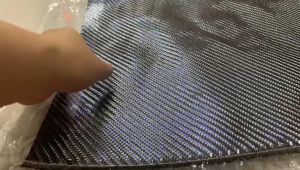 1 mét vuông Vải Carbon sợi dạ quang xanh dệt chéo chống xô 3k 240gr