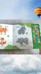 Malay-English Animal Smart E-Book: Interactive Learning for Kids 3-12 with Voice&Animations|Aligned Educational Gift