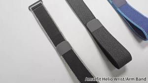 Biceps Strap for Amazfit Helio Strap Sports Replacement Adjustable Soft Nylon Leather Wristband Armband for Amazfit Helio Strap