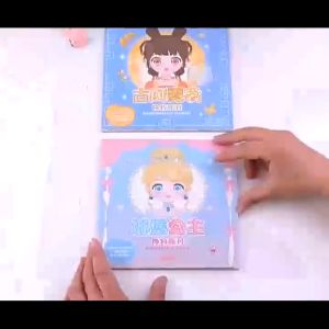 SK-M375 DIY Mainan Stiker Ganti Muka Buku Stiker Ekspresi Girl Change Makeup Stickers Merias Wajah