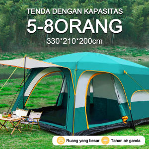 Tenda Camping 5-8 Orang 3.3x2.1x2.0M Portable Waterproof