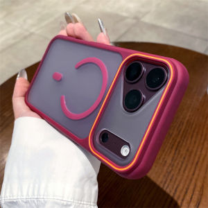 Luxury Magnetic Matte Translucent Case For iPhone 18 17 16 15 14Plus 13 12 Pro Max Air 11 For Magsafe Hybrid Shockproof PC Cover