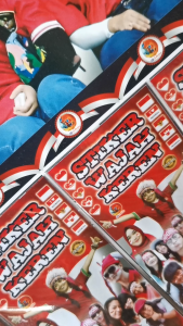 Stiker Pipi Merah Putih Dirgahayu RI 1 Lembar Isi 32 Sachet Banyak Motif Bentuk Love Dan Kotak Bendera