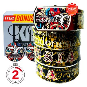 Ikat pinggang/Sabuk anak TK/SD Motif Batik"WONDERFUL INDONESIA"01.Trendi dan kekinian untuk fashion