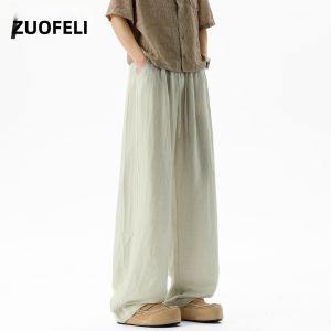 ZUOFEILI | Cool Breathable Loose Straight Leg Pants