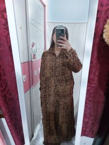 Gamis Leopard Macan Premium Jumbo XL