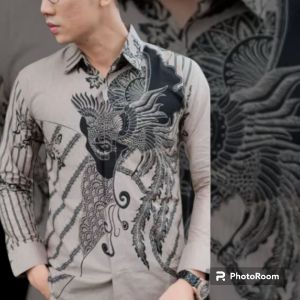 kemeja batik pria premium BARAMUKTI Slimfit lapis furing/kemeja batik lengan panjang/kemeja batik terbaru/kemeja atasan pria/kemeja batik premium