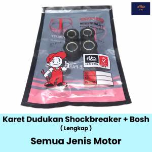 Karet-Bosh-Bos Dudukan-Pangkon Shockbreaker-Shock-Shok Breaker Belakang Motor Honda Bebek Astrea 800-A800-Grand-Prima-Star-Legenda-Impressa-Impresa