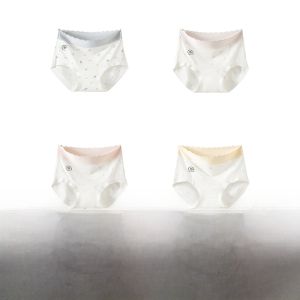 Miiow | Antibacterial Seamless Womens Underwear Silk Crotch Triangle Thin Summer Design Comfortable Breathable Ladies Panties