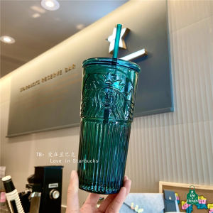 Starbuck Cửa Hàng Chính Thức Cốc Starbuck Cốc Ống Hút Thủy Tinh Màu Xanh Đậm Cổ Điển 2021 Cốc Nước Thủy Tinh Giới Hạn Logo Nữ Thần Ba Chiều Cốc Starbuck 2022 Móc Khóa Starbuck