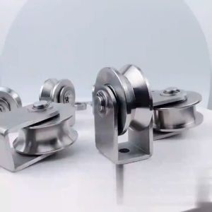 OUR HOME 304 Stainless Steel Sliding Gate Roller Wheel Heavy Duty Gate Bearing