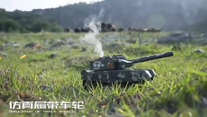 ของเล่นเด็ก รถถังบังคับวิทยุ รถบังคับ รถถังของเล่น มีเสียงและไฟ คันใหญ่สวยงาม ยิงได้จริง มีควันสุดสนุก ของขวัญเด็ก ของขวัญปีใหม่ RC 99A Battle Tank Tank USB Charge With LED Sound Toys For Kid