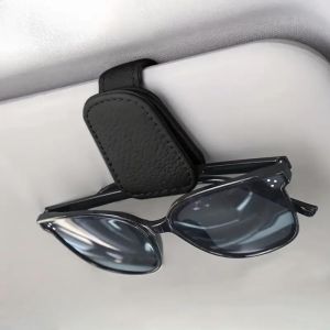 Car Sun Visor Glasses Case Holder Sunglasses Clip Ticket Card Clip Multifunction Portable Clip Auto Interior Accessories