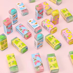 【Random shipments】 Dinosaur Erasers / Fruit Eraser /Cute Novelty Pencil Erasers Fun Animal Erasers Bulk for Kids Soft Erasers Desk Pets Classroom Homework Rewards