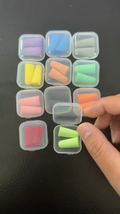 KUNOISE ปลั๊กหูฟองน้ำสำหรับการนอน การเรียน และการเดินทางลดเสียงรบกวน