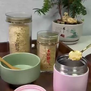 Herbal white fungus 80g bottled broken wall white fungus wash-free golden swallow ear brewing ready-to-eat 80g