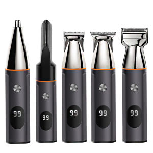 Ubeator 5in1 Rechargeable Washable Professional Hair Clipper Hair Trimmer For Men Shaver Hair Cutting Machine Barber Accessories Cutter